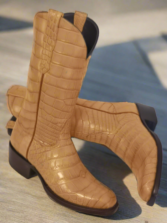 Antique Saddle Alligator