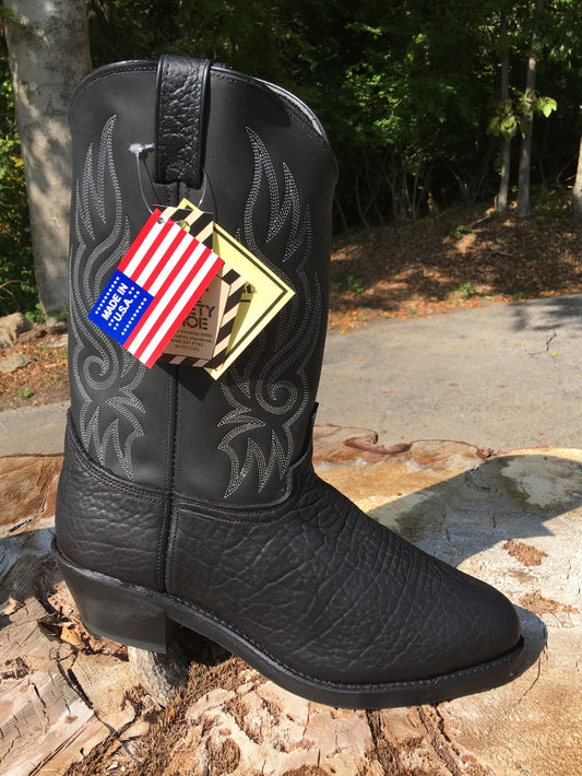 Ultimate Buffalo Steel Toe Motorcycle Western Boots